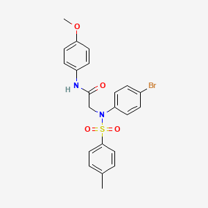 N~2~-(4-bromophenyl)-N~1~-(4-methoxyphenyl)-N~2~-[(4-methylphenyl)sulfonyl]glycinamide