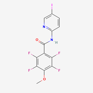 2,3,5,6-tetrafluoro-N-(5-iodo-2-pyridinyl)-4-methoxybenzamide