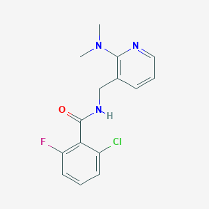 2-chloro-N-{[2-(dimethylamino)-3-pyridinyl]methyl}-6-fluorobenzamide