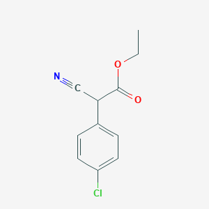 molecular formula C11H10ClNO2 B051148 Ethyl 2-(4-chlorophenyl)-2-cyanoacetate CAS No. 15032-43-6