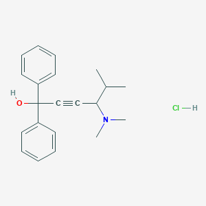 4-(dimethylamino)-5-methyl-1,1-diphenyl-2-hexyn-1-ol hydrochloride