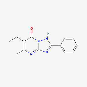 6-ethyl-5-methyl-2-phenyl[1,2,4]triazolo[1,5-a]pyrimidin-7(4H)-one