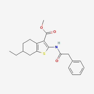methyl 6-ethyl-2-[(phenylacetyl)amino]-4,5,6,7-tetrahydro-1-benzothiophene-3-carboxylate