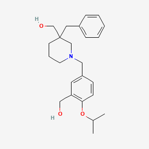 molecular formula C24H33NO3 B5114842 {3-benzyl-1-[3-(hydroxymethyl)-4-isopropoxybenzyl]-3-piperidinyl}methanol 