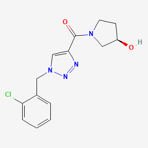 (3R)-1-{[1-(2-chlorobenzyl)-1H-1,2,3-triazol-4-yl]carbonyl}-3-pyrrolidinol