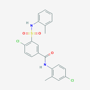 4-chloro-N-(4-chloro-2-methylphenyl)-3-{[(2-methylphenyl)amino]sulfonyl}benzamide