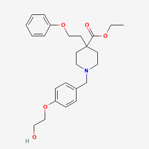 ethyl 1-[4-(2-hydroxyethoxy)benzyl]-4-(2-phenoxyethyl)-4-piperidinecarboxylate