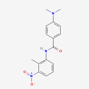 molecular formula C16H17N3O3 B5114920 4-(dimethylamino)-N-(2-methyl-3-nitrophenyl)benzamide 