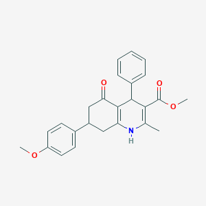 molecular formula C25H25NO4 B5114935 methyl 7-(4-methoxyphenyl)-2-methyl-5-oxo-4-phenyl-1,4,5,6,7,8-hexahydro-3-quinolinecarboxylate 