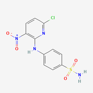 molecular formula C11H9ClN4O4S B5114942 4-[(6-chloro-3-nitro-2-pyridinyl)amino]benzenesulfonamide 