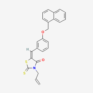 3-allyl-5-[3-(1-naphthylmethoxy)benzylidene]-2-thioxo-1,3-thiazolidin-4-one