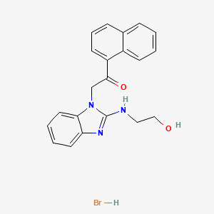 2-{2-[(2-hydroxyethyl)amino]-1H-benzimidazol-1-yl}-1-(1-naphthyl)ethanone hydrobromide