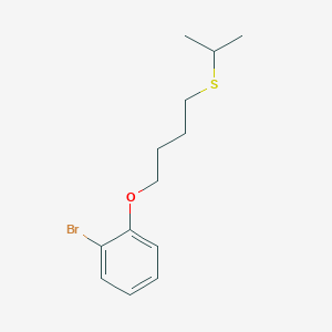 molecular formula C13H19BrOS B5114968 1-bromo-2-[4-(isopropylthio)butoxy]benzene 