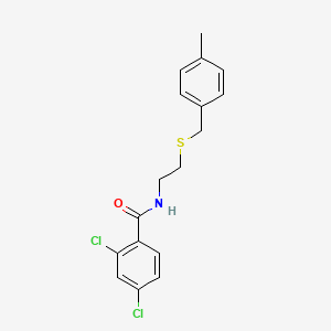 2,4-dichloro-N-{2-[(4-methylbenzyl)thio]ethyl}benzamide