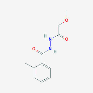 molecular formula C11H14N2O3 B5114975 N'-(methoxyacetyl)-2-methylbenzohydrazide 