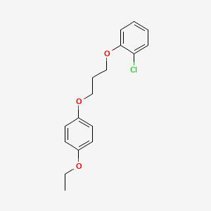 molecular formula C17H19ClO3 B5114985 1-chloro-2-[3-(4-ethoxyphenoxy)propoxy]benzene 