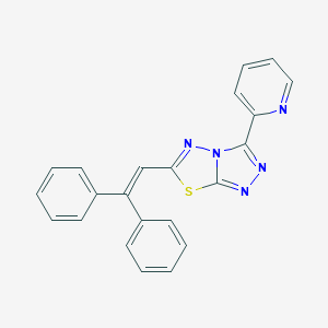 molecular formula C22H15N5S B511500 6-(2,2-Diphenylvinyl)-3-(2-pyridinyl)[1,2,4]triazolo[3,4-b][1,3,4]thiadiazole CAS No. 929825-78-5