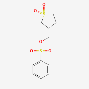 molecular formula C11H14O5S2 B5115033 (1,1-dioxidotetrahydro-3-thienyl)methyl benzenesulfonate 