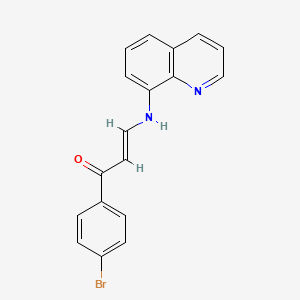 1-(4-bromophenyl)-3-(8-quinolinylamino)-2-propen-1-one