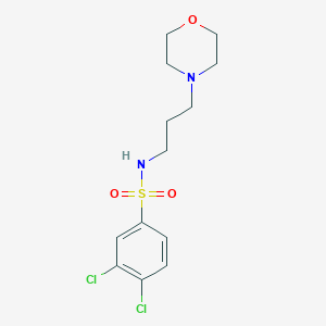 molecular formula C13H18Cl2N2O3S B511508 3,4-dichloro-N-(3-morpholinopropyl)benzenesulfonamide CAS No. 321714-55-0