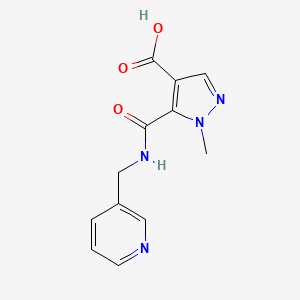 1-methyl-5-{[(3-pyridinylmethyl)amino]carbonyl}-1H-pyrazole-4-carboxylic acid