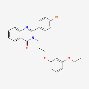 2-(4-bromophenyl)-3-[3-(3-ethoxyphenoxy)propyl]-4(3H)-quinazolinone