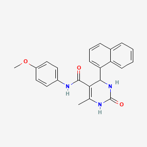 N-(4-methoxyphenyl)-6-methyl-4-(1-naphthyl)-2-oxo-1,2,3,4-tetrahydro-5-pyrimidinecarboxamide