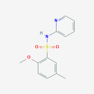 molecular formula C13H14N2O3S B511514 2-methoxy-5-methyl-N-pyridin-2-ylbenzenesulfonamide CAS No. 332388-81-5