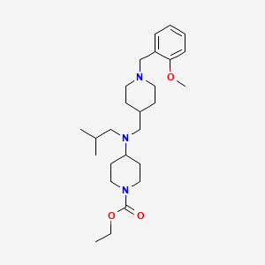 molecular formula C26H43N3O3 B5115164 ethyl 4-(isobutyl{[1-(2-methoxybenzyl)-4-piperidinyl]methyl}amino)-1-piperidinecarboxylate 
