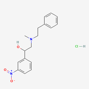 molecular formula C17H21ClN2O3 B5115180 2-[methyl(2-phenylethyl)amino]-1-(3-nitrophenyl)ethanol hydrochloride 