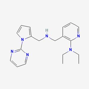 molecular formula C19H24N6 B5115217 N,N-diethyl-3-[({[1-(2-pyrimidinyl)-1H-pyrrol-2-yl]methyl}amino)methyl]-2-pyridinamine 