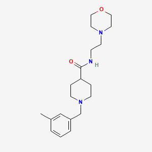 1-(3-methylbenzyl)-N-[2-(4-morpholinyl)ethyl]-4-piperidinecarboxamide