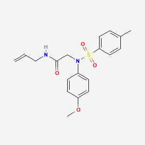 molecular formula C19H22N2O4S B5115235 N~1~-allyl-N~2~-(4-methoxyphenyl)-N~2~-[(4-methylphenyl)sulfonyl]glycinamide 