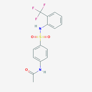 N-(4-{[2-(trifluoromethyl)phenyl]sulfamoyl}phenyl)acetamide