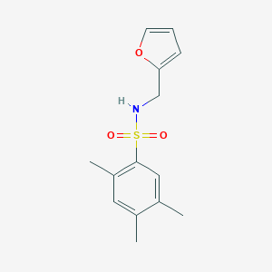 N-(2-furylmethyl)-2,4,5-trimethylbenzenesulfonamide