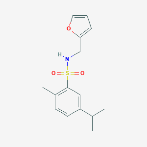 N-(2-furylmethyl)-5-isopropyl-2-methylbenzenesulfonamide