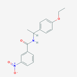 molecular formula C17H18N2O4 B5115306 N-[1-(4-ethoxyphenyl)ethyl]-3-nitrobenzamide 
