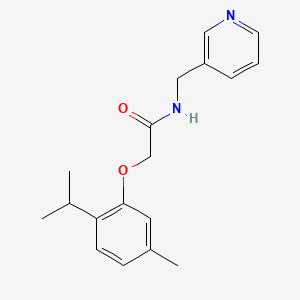 molecular formula C18H22N2O2 B5115313 2-(2-isopropyl-5-methylphenoxy)-N-(3-pyridinylmethyl)acetamide 