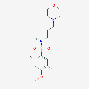 4-methoxy-2,5-dimethyl-N-(3-morpholinopropyl)benzenesulfonamide