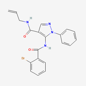 molecular formula C20H17BrN4O2 B5115368 N-allyl-5-[(2-bromobenzoyl)amino]-1-phenyl-1H-pyrazole-4-carboxamide 