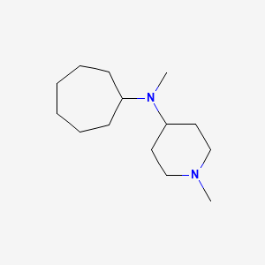 molecular formula C14H28N2 B5115372 N-cycloheptyl-N,1-dimethyl-4-piperidinamine 