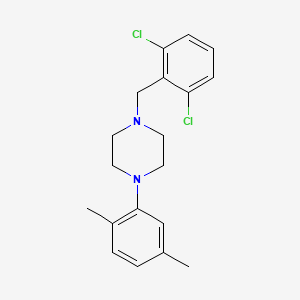 molecular formula C19H22Cl2N2 B5115384 1-(2,6-dichlorobenzyl)-4-(2,5-dimethylphenyl)piperazine 