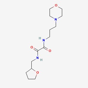 molecular formula C14H25N3O4 B5115436 N-[3-(4-morpholinyl)propyl]-N'-(tetrahydro-2-furanylmethyl)ethanediamide 