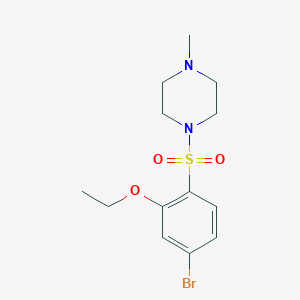 molecular formula C13H19BrN2O3S B511546 1-(4-Bromo-2-ethoxybenzenesulfonyl)-4-methylpiperazine CAS No. 914231-13-3
