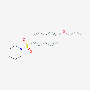 1-(6-Propoxynaphthalen-2-yl)sulfonylpiperidine