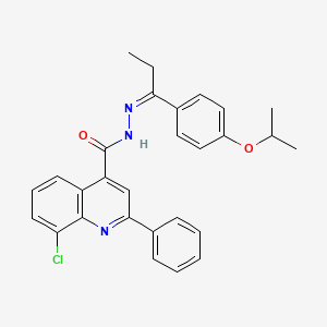 8-chloro-N'-[1-(4-isopropoxyphenyl)propylidene]-2-phenyl-4-quinolinecarbohydrazide