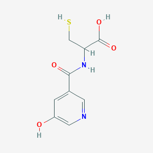 molecular formula C9H10N2O4S B5115591 N-[(5-hydroxy-3-pyridinyl)carbonyl]cysteine 