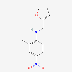 molecular formula C12H12N2O3 B5115607 (2-furylmethyl)(2-methyl-4-nitrophenyl)amine 