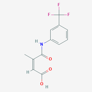 (Z)-3-methyl-4-oxo-4-((3-(trifluoromethyl)phenyl)amino)but-2-enoic acid