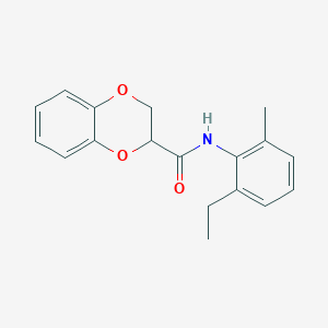 molecular formula C18H19NO3 B5115622 N-(2-ethyl-6-methylphenyl)-2,3-dihydro-1,4-benzodioxine-2-carboxamide 